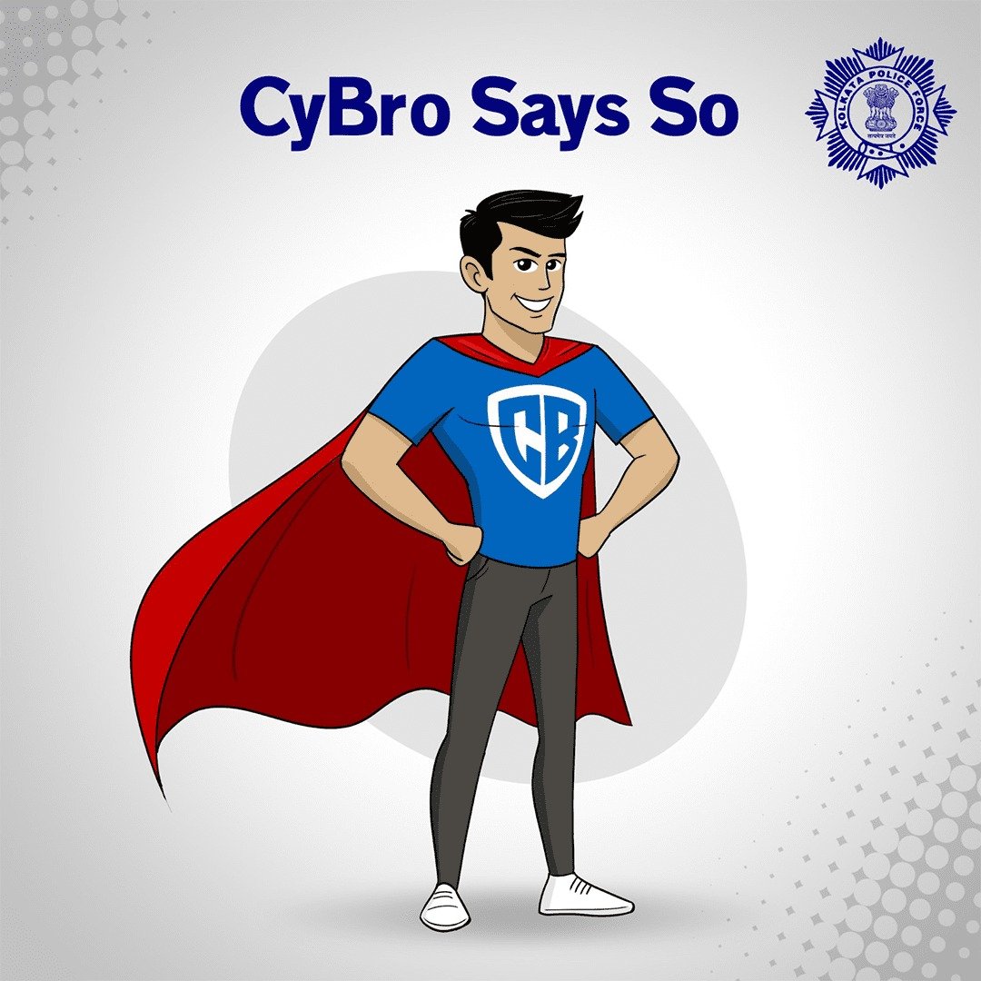Kolkata Police CyBro Poster Designed by Living Room Storiez