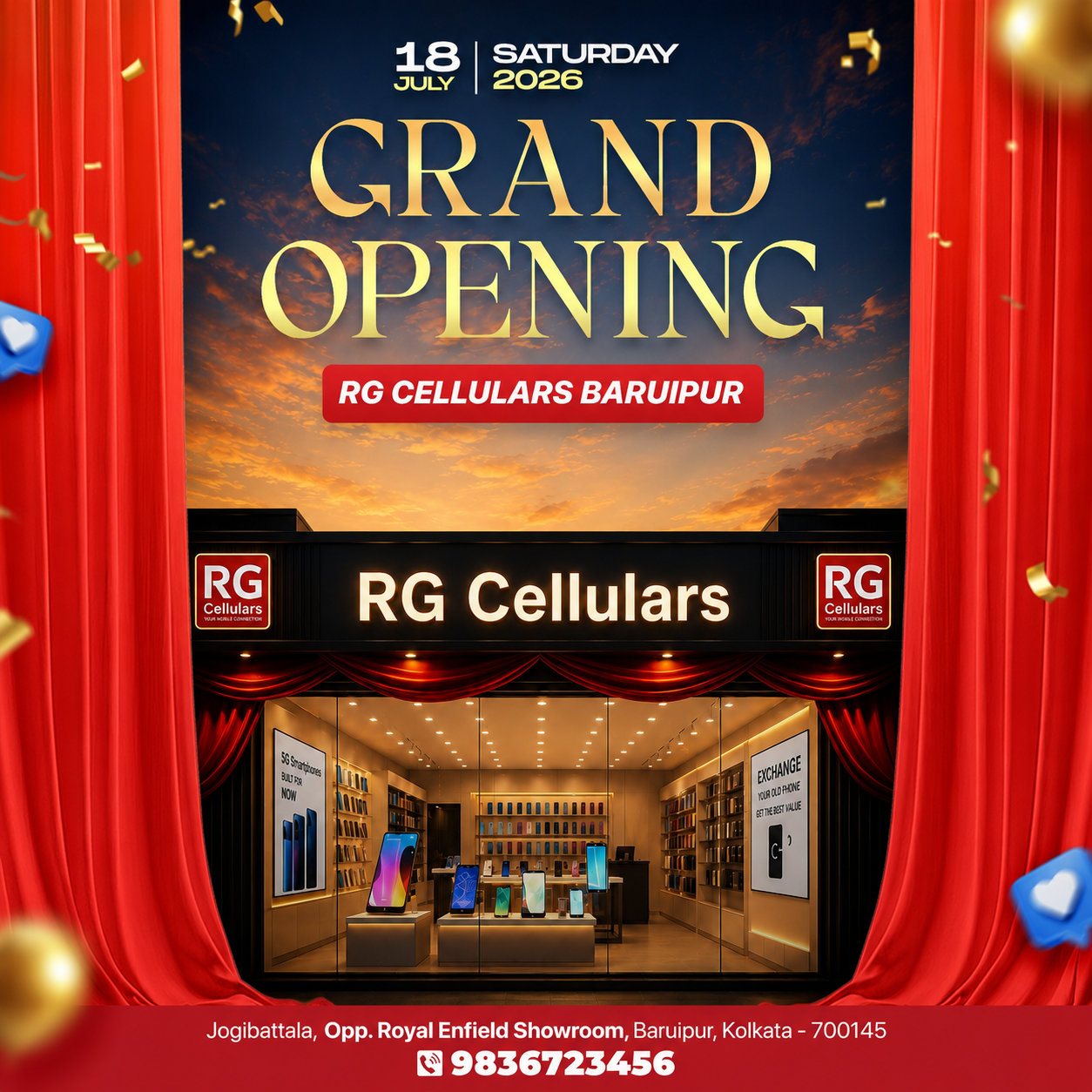 How Design Brought RG Cellulars Baruipur Launch Magic to Life